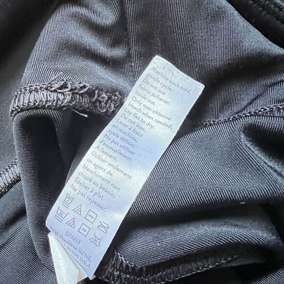 As Is Spanx Leggings Size XS Black Faux Leather Brocade 20261R - Picture 8 of 9